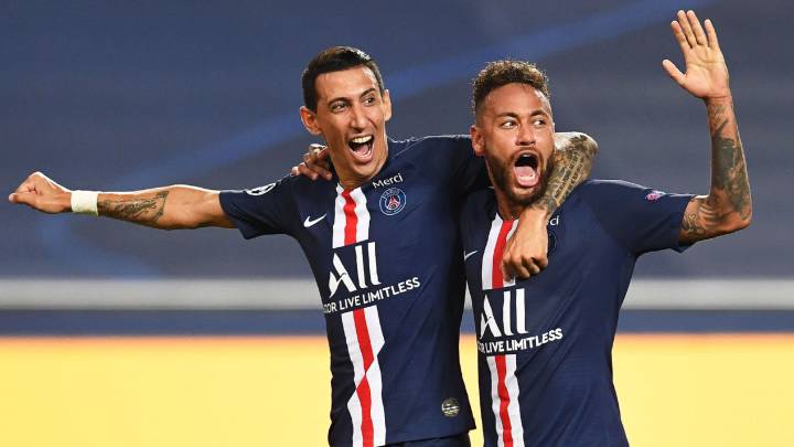 PSG Players, Neymar and Dimaria