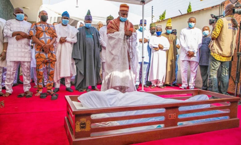 Lateef Jakande’s burial in Lagos