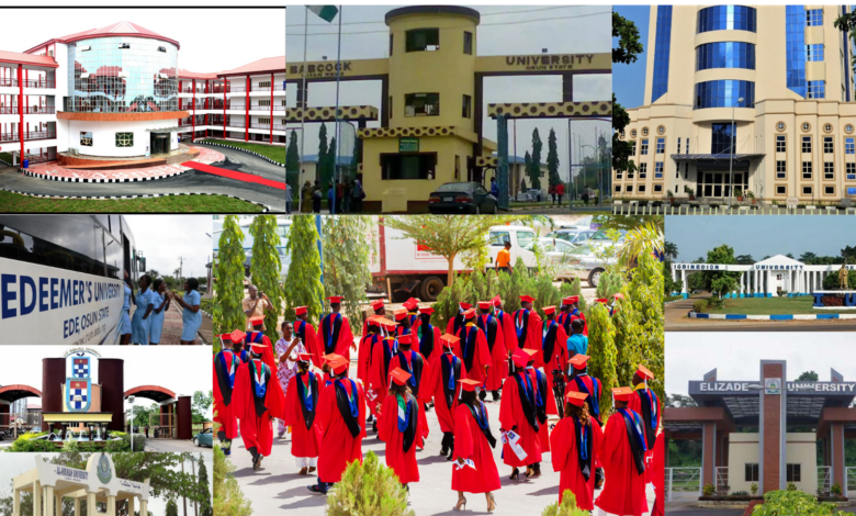 private universities in Nigeria