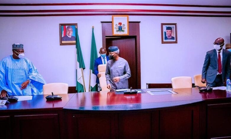 Osinbajo presides over tripartite meeting