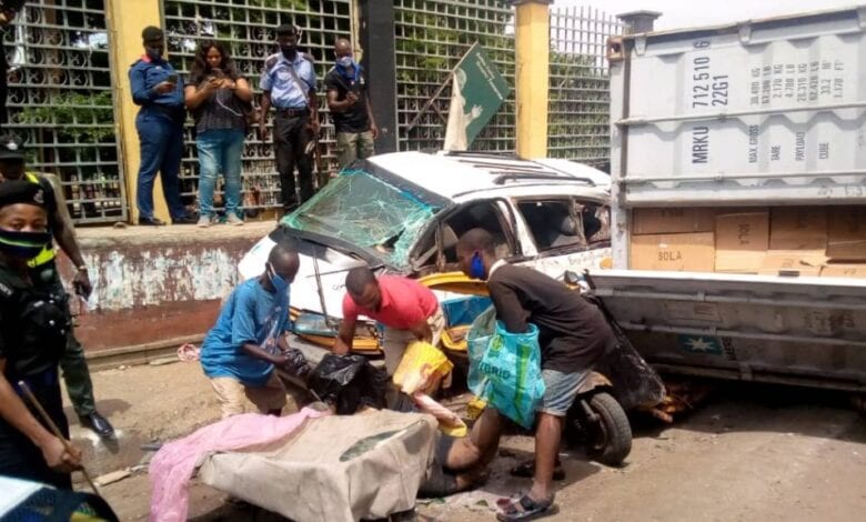 Auto crash in Onitsha