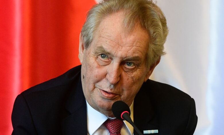 Czech President, Milos Zeman