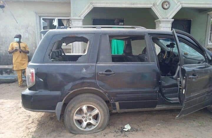 abandoned car in Lagos