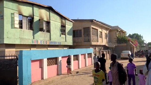 school ablaze Hanifa Abubakar