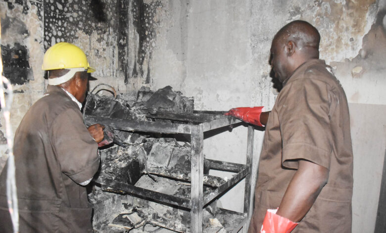 A portion of FMFBNP guts fire in Abuja