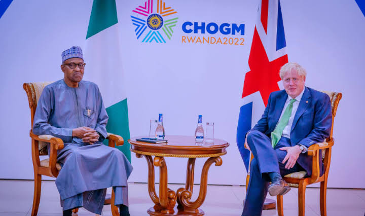 Buhari meets Boris Johnson