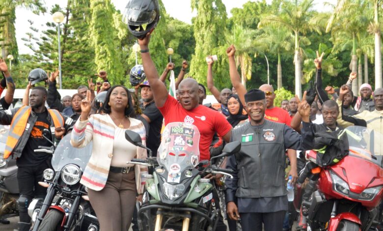 Osinbajo receives London-Lagos biker