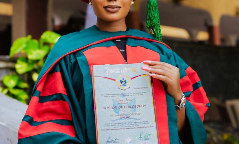 Nancy Isime conferred with honarary doctorate