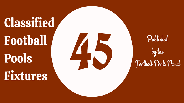 Week 45 Pool Fixtures for Sat 13 May 2023 – UK 2022/2023