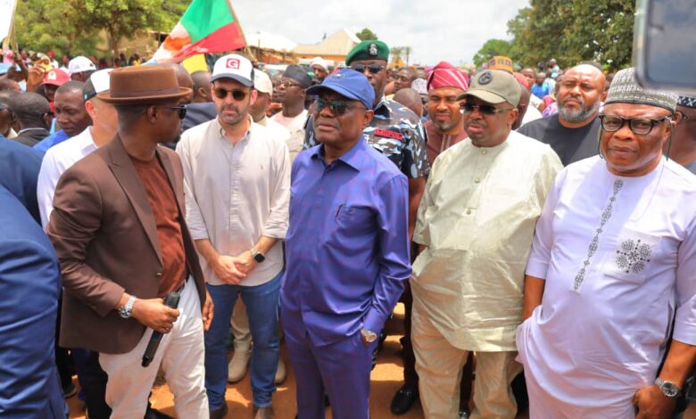FCT Minister, Wike inspects ongoing construction of Kuje-Gwagwalada Road 1