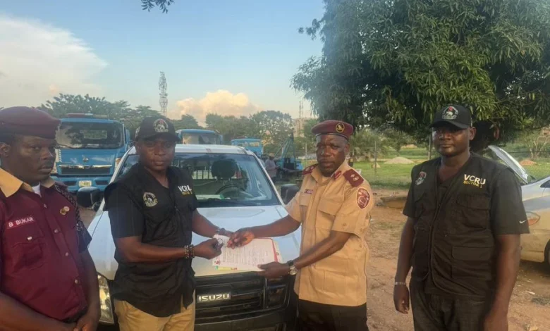 FRSC recovers stolen vehicle in Abuja 1